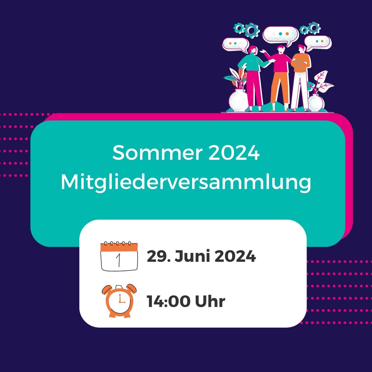 📅 Die Sommer-MV steht an! Wir diskutieren den aktuelle Rechtsruck, hören von Projekten vom Vorstand und den Programmen, wählen Präsidium und Vorstand &amp; lassen den Tag gemeinsam ausklingen. Eure Stimme zählt - online oder in Berlin. Anmeldung: tinyurl.com/26ed2a89