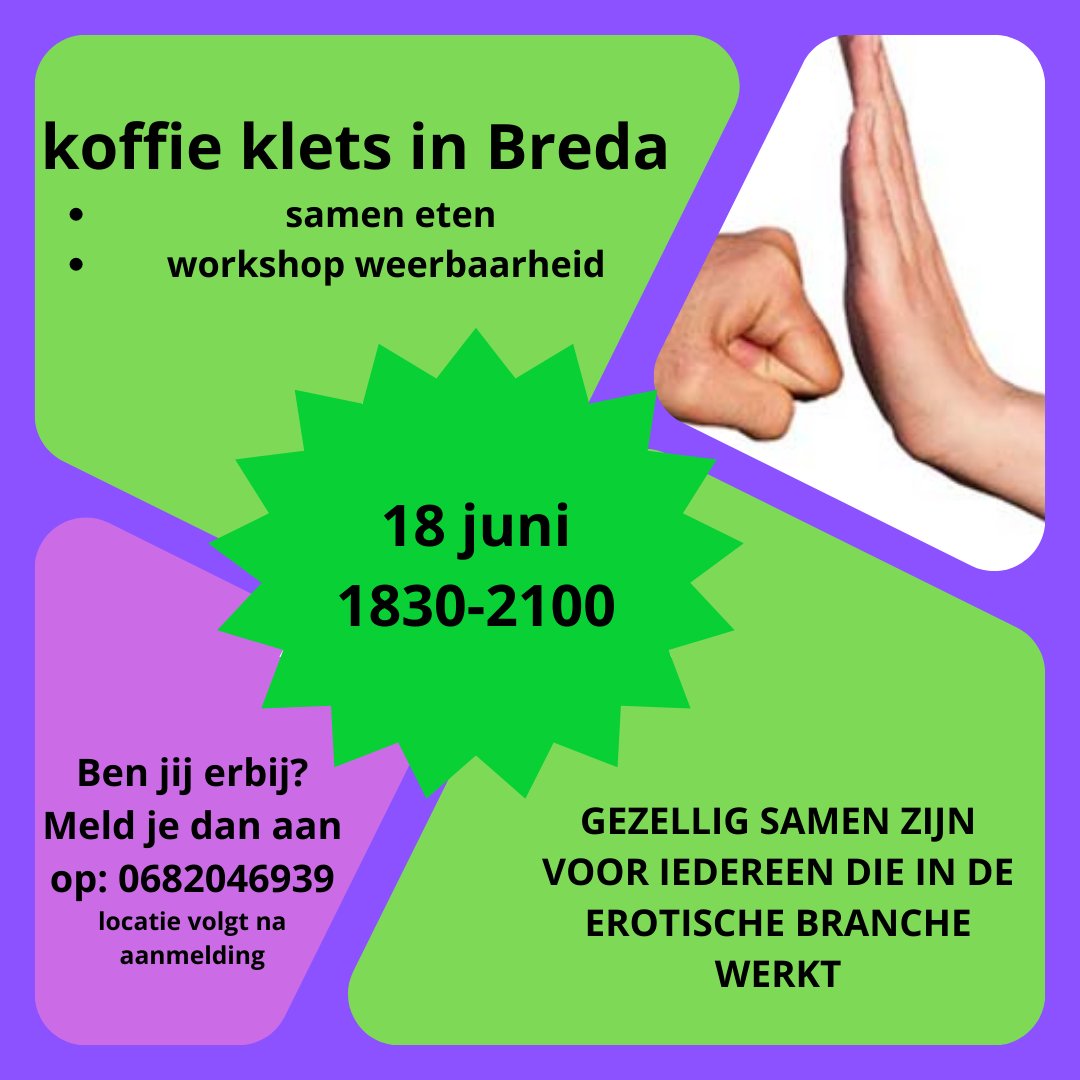 Wie komt er mee doen? Een workshop gericht op sekwerk over mentale en fysieke weerbaarheid. 
#sekswerk #weerbaar