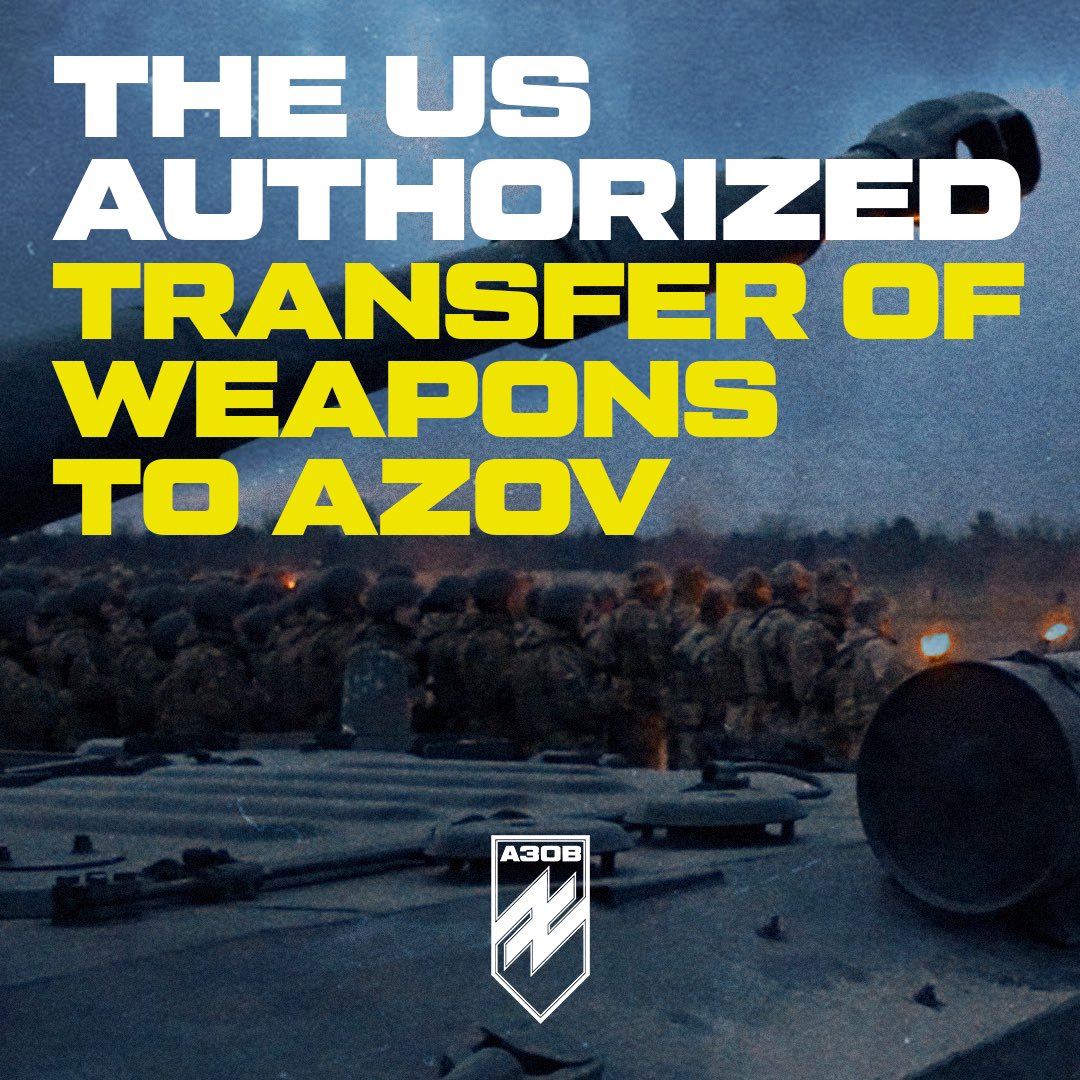 U.S. Embassy officials have confirmed that “the 12th Operational Purpose Brigade of the National Guard of Ukraine” (the official name the 12th Special Forces Brigade Azov of the National Guard of Ukraine) has passed the vetting required by U.S. law and is eligible to receive