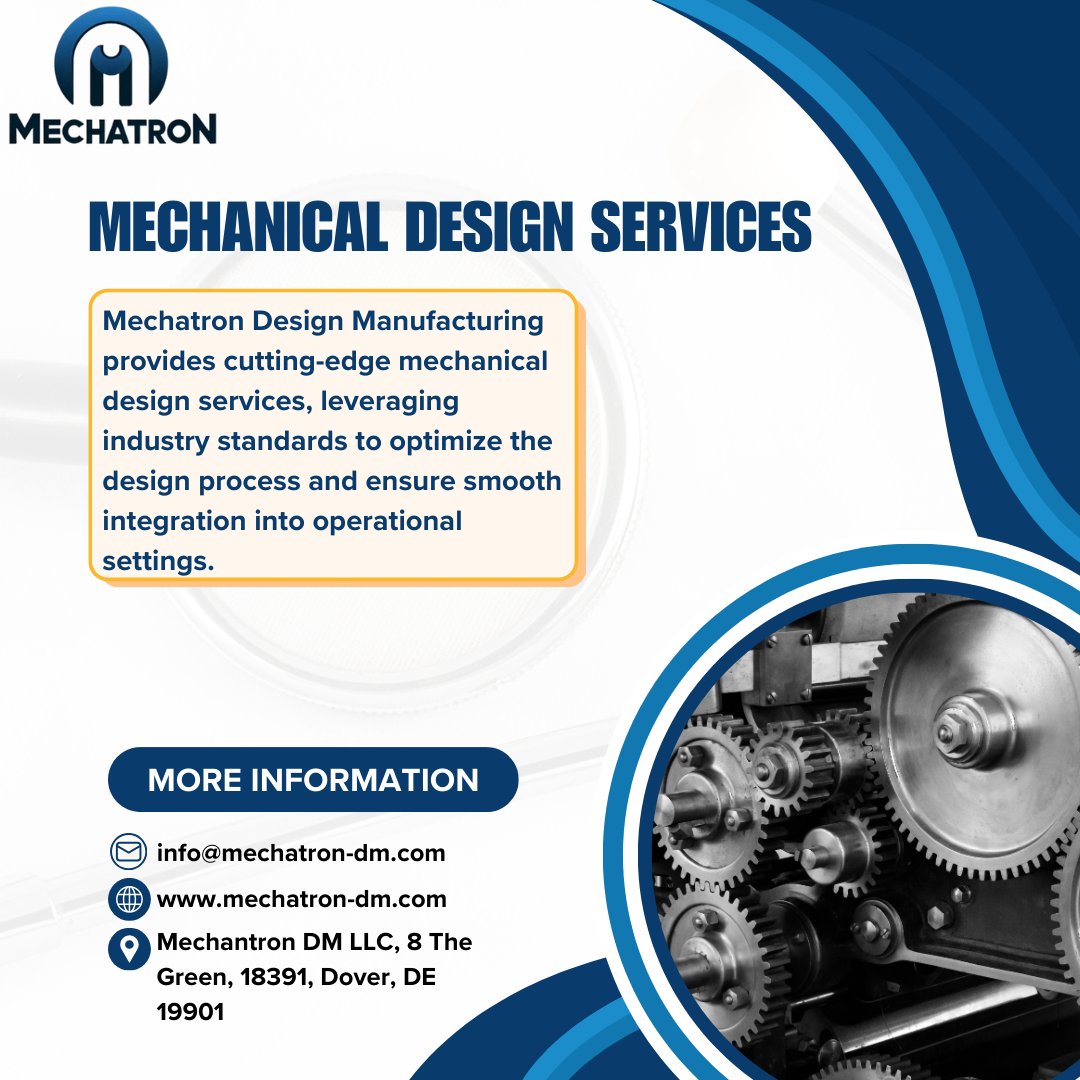 At Tesla Mechanical Designs, we specialize in delivering top-quality mechanical design services.

✅ Check out our services here: mechatron-dm.com

✅ Email your queries to: info@mechatron-dm.com

#UnitedStates #Canada #mechanicaldesigns #mechanicaldesignservices