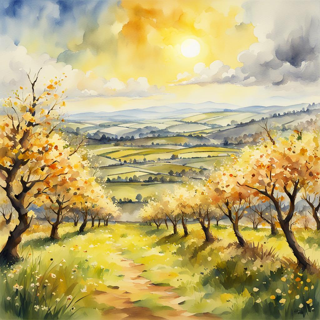 Midday, Orchard   County - County Armagh #irishart #irishartist #irishartists   #irishartforsale #irishartcollectors #irishartgalleries #irishlandscapes   #irishlandscapesketch #nftdealer #nftinvestor #nftinvestors #nftart   #nftartist #nftcommunity #nftcollector #nftcollectors