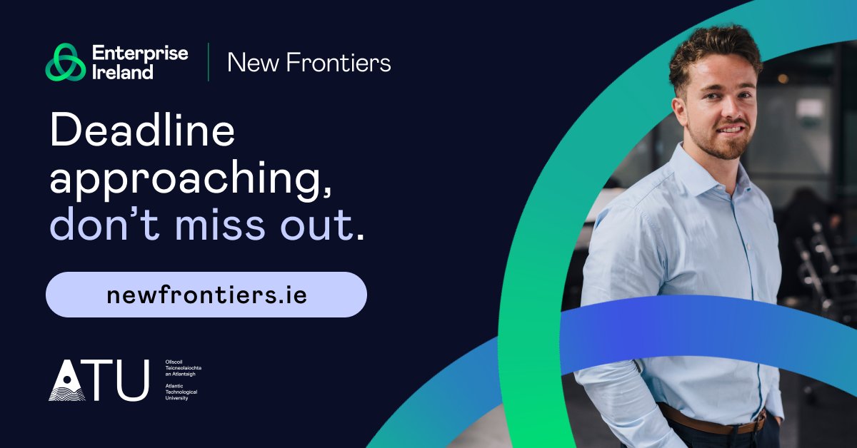 Applications for our Phase 2 programme close this Thursday at midnight. Don't miss out.

Apply Now newfrontiers.ie/apply