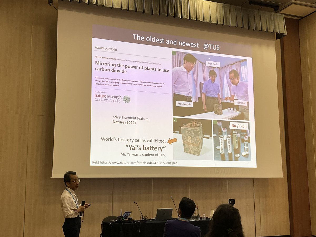 Day 3 of ISE in Stresa starting with no one else than Komaba-sensei. 🇯🇵🔋💪🏻😀