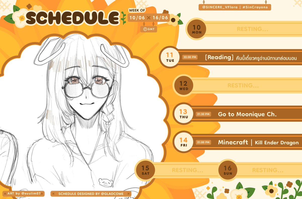 BabySincere_V's tweet photo. 【🧸Sincere's Weekly Schedule🌻】  
10-16 JUNE 2024  GMT+7      

เข้าคลาสสาย อดกินนมชงนะะ 🍼

🌻YT : https://t.co/3uI3WExeql
live&amp;art : #SincereVT #SincereLive #SinCrayons https://t.co/G2TbWXycqk