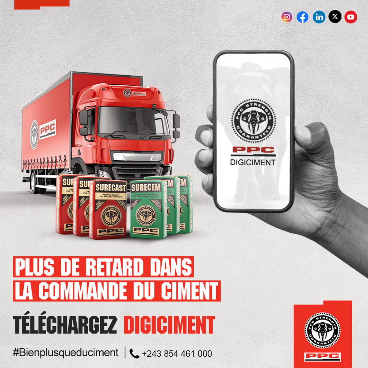 PpcProduits's tweet photo. Digiciment, application mobile idéale pour gagner du temps pour votre approvisionnement en ciment.
Digiciment, c'est facile!
Playstore :
➡️ https://t.co/FDmMOtnhrh et App store: https://t.co/KZTwXkDXSd
#Digiciment #Approvisionnement #Ciment #CommandeEnLigne #PPCBarnet https://t.co/wJmCAPu3D7