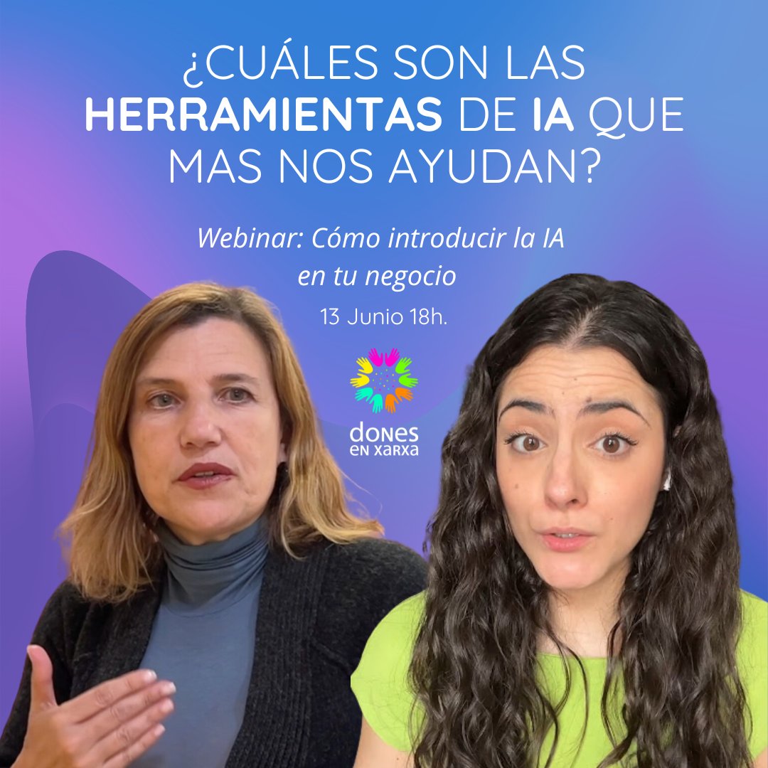 LaiaDex's tweet photo. 📅 Bootcamp de #IA dirigido a mujeres del 8-11Julio: Domina la IA para mejorar tu trabajo. Diseño de prompts, optimización de tareas y más. ¡No te lo pierdas!
📲 Inscríbete ahora al Webinar de este jueves 13/6 donde conocerás todos los detalles
👉 https://t.co/MKEUSJCPvA https://t.co/Bub6DRd9aL