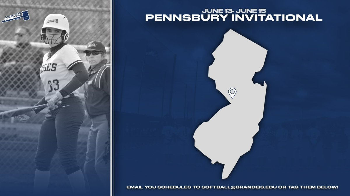 Judges back on the road this weekend, heading down to New Jersey for the Pennsbury Inventional!! Send your schedules to softball@brandeis.edu #rolldeis