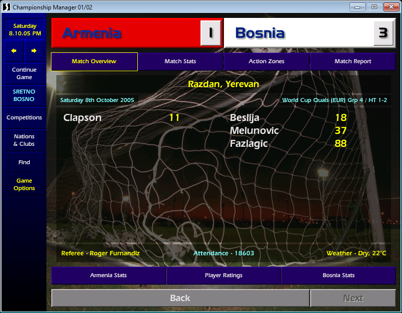 ChampManStories's tweet photo. Armenia vs Bosnia WCQ

With how we performed vs Croatia in Split and ESPECIALLY vs SAN MARINO, we don't deserve anything. We won, Croatia lost, but, no Playoffs

#CM0102 #SretnoBosno https://t.co/gegNYKAeTv
