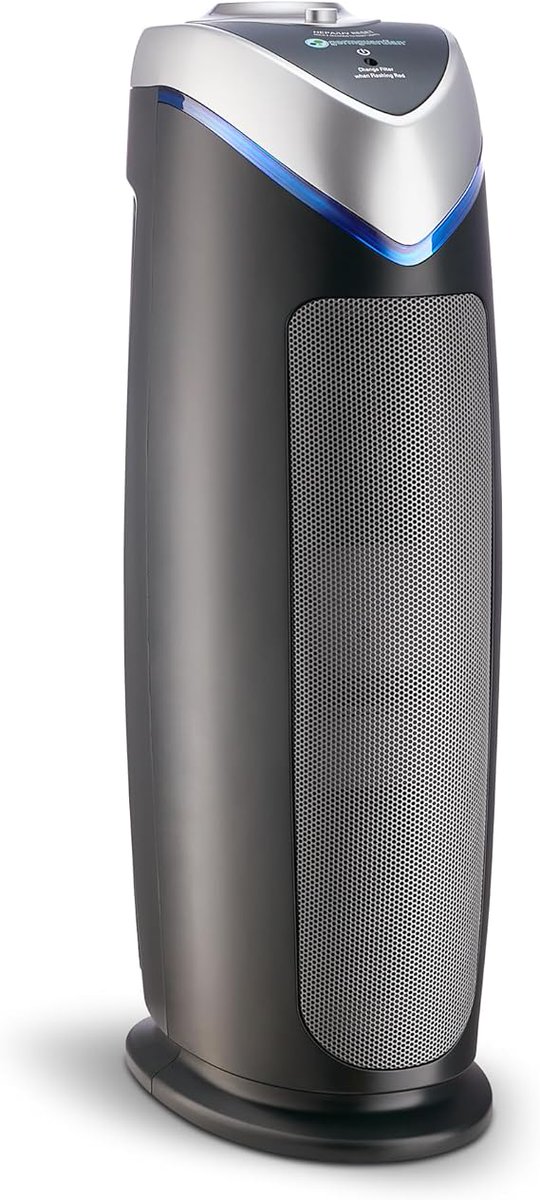 GermGuardian Air Purifier with HEPA 13 Filter, Removes 99.97% of Pollutants, Covers Large Room up to 743 Sq. Foot Room in 1 Hr, UV-C Light Helps Reduce Germs, Zero Ozone Verified, 22”, Gray, AC4825E
amzn.to/4cgLah0
amzn.to/4cgLah0
amzn.to/4cgLah0