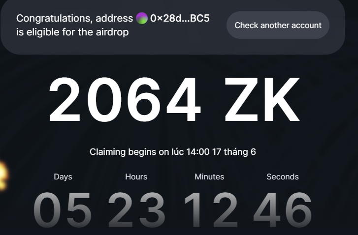 🔥🔥🔥 Check air Zksync nào ae
👉 Link check: claim.zknation.io
#zk #zkync