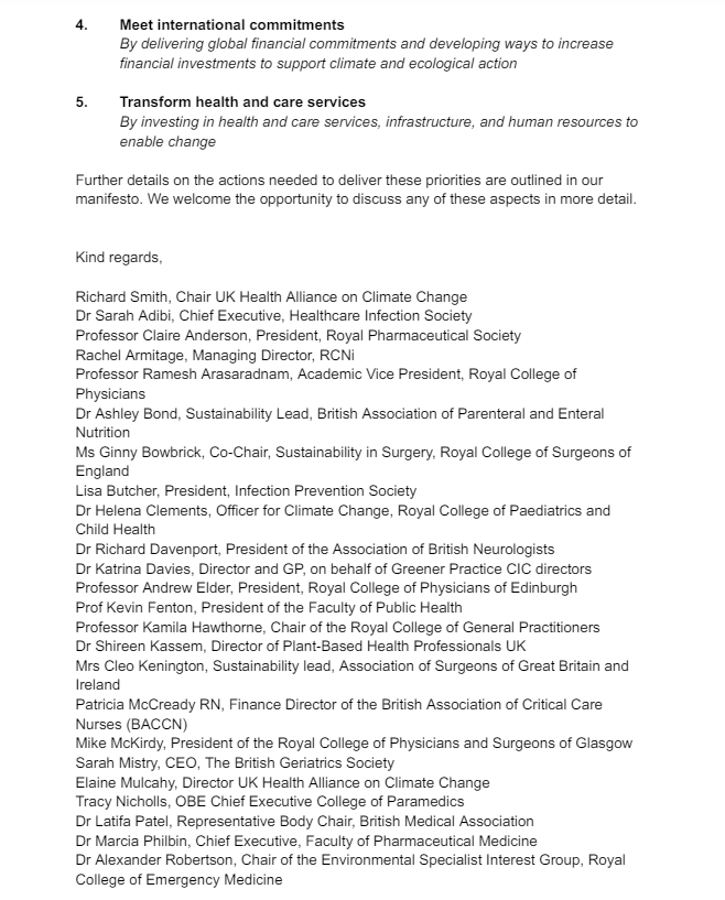 UKHealthClimate's tweet photo. Health leaders appeal to party candidates to prioritise the environment, health, and health and care services
https://t.co/uZwVQjnD8I @Richard56 https://t.co/mij0Vp4Gg0