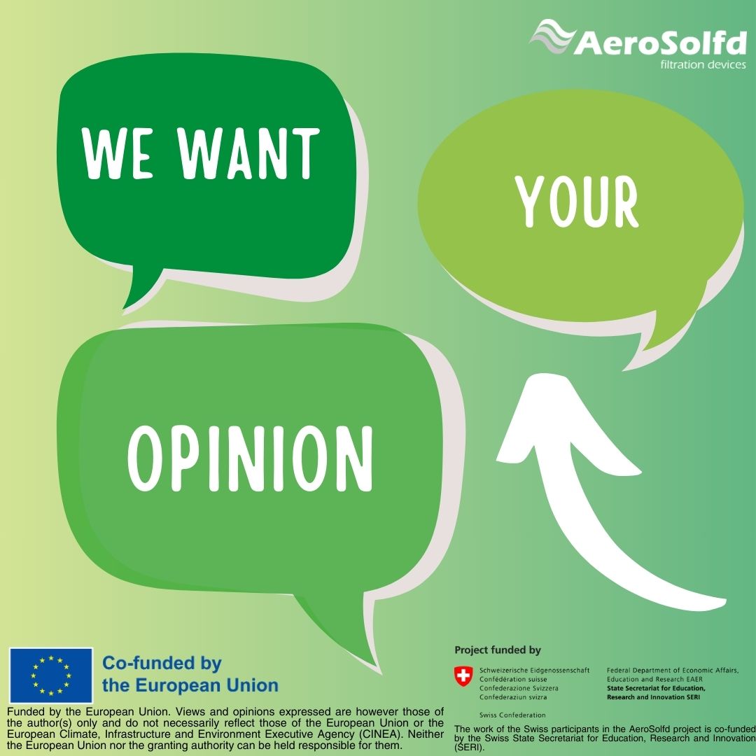 EU Project AeroSolfd (@aerosolfd) on Twitter photo 🌟We want your thoughts on air quality! 🌍💨
<a href="/aerosolfd/">EU Project AeroSolfd</a> is happy to offer you a unique opportunity to be involved in achieving cleaner air.
Please support us by taking the survey at the link below: lnkd.in/gjKdWv5z 📝
Thank you for your participation!🌟
#aerosolfd 🌟We want your thoughts on air quality! 🌍💨
<a href="/aerosolfd/">EU Project AeroSolfd</a> is happy to offer you a unique opportunity to be involved in achieving cleaner air.
Please support us by taking the survey at the link below: lnkd.in/gjKdWv5z 📝
Thank you for your participation!🌟
#aerosolfd