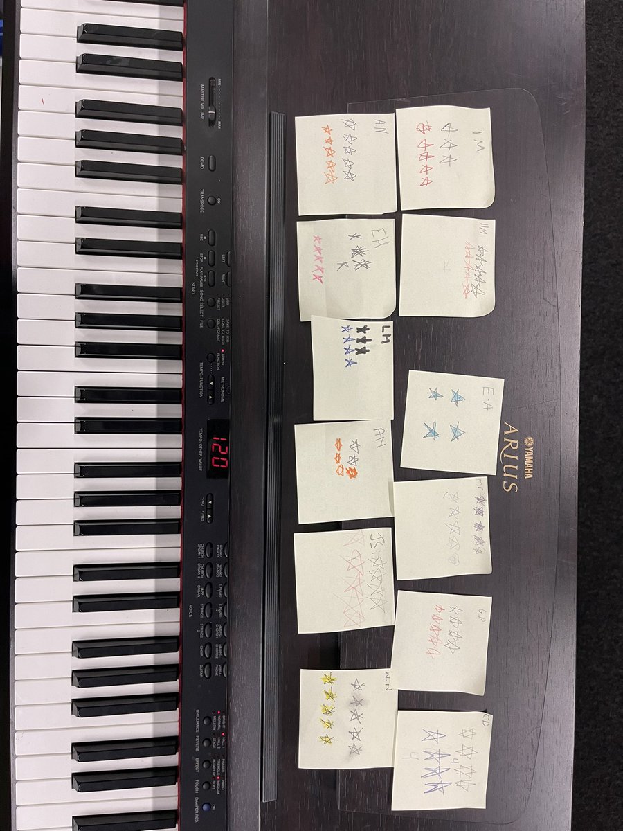 New <a href="/harrisacdundee/">Harris Academy</a> S2 have been deciding their own success criteria on their instruments and have been rating themselves out of 5 stars. So great to see the stars on the up when rating them lesson after lesson. 🌟🌟#dundeelearning