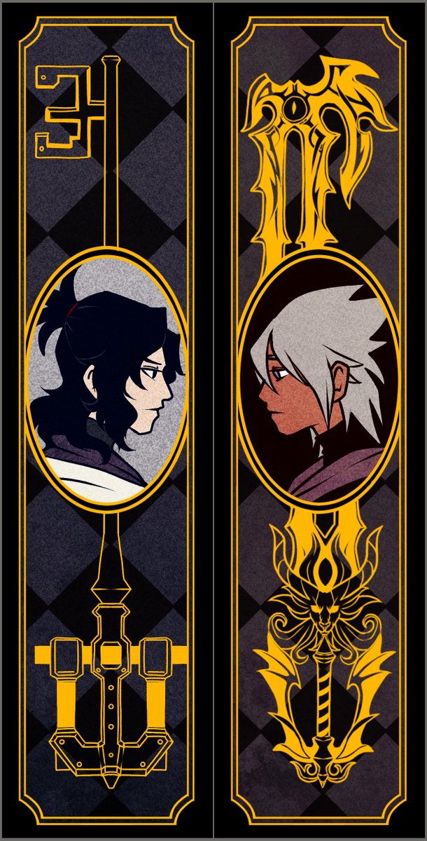 RedMoonDragon_'s tweet image. A couple of gold foil bookmarks I made for @ShatteredZine  Plus a bonus of one of the bookmarks merged together (as intended)  

Which do you like better?

#kingdomhearts #xehaqus