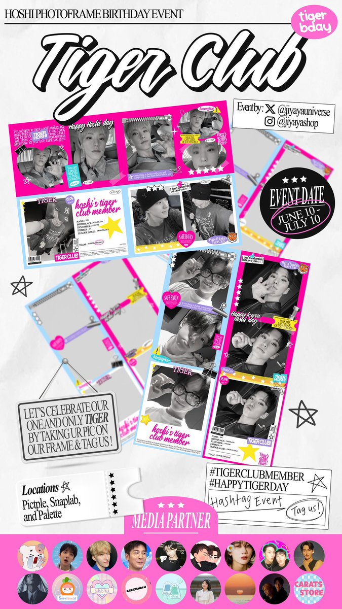 KyeomsBaekery's tweet photo. 🩵📌TIGER CLUB 🐯🩷
Photoframe event by @jiyayauniverse

📓Available on : Pictple, Palette, &amp; Snaplab
🗓️ June 10-July 10, 2024
✏️ Details on poster

🧃Feel free to tag and share ur moment with us and use #TigerClubMember #HappyTigerDay https://t.co/nwHNxvfJyu