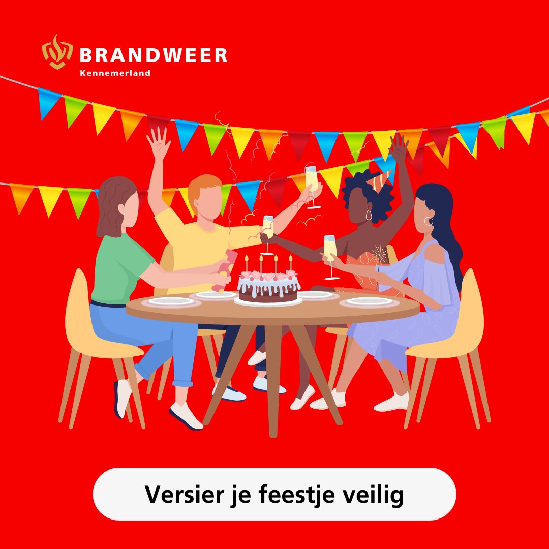 Binnenkort wat te vieren🎈? Zorg ervoor dat je de ruimte op een veilige manier versierd. Vanuit de brandweer hebben we een aantal voorschriften, voldoe jij er al aan? Dan kan jouw feest beginnen🎉! Check de voorschriften op obi41.nl/mzanewbx  

#BrandVeiligLeven #VRK #Feest