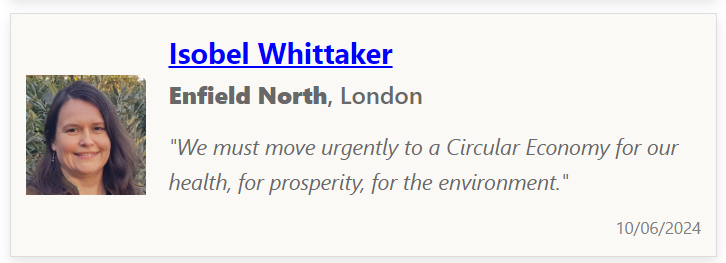 UKWIN (@ukwin_network) on Twitter photo Thank you Isobel Whittaker (<a href="/IsobelWGreen1/">Isobel W Green</a>) for pledging to minimise waste incineration by maximising waste reduction, reuse, and recycling on behalf of the people of Enfield North. Great to see your pledge at: ukwin.org.uk/pledge Thank you Isobel Whittaker (<a href="/IsobelWGreen1/">Isobel W Green</a>) for pledging to minimise waste incineration by maximising waste reduction, reuse, and recycling on behalf of the people of Enfield North. Great to see your pledge at: ukwin.org.uk/pledge