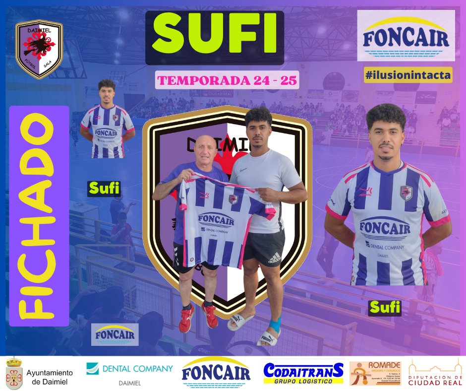 𝗙𝗜𝗖𝗛𝗔DO

🗣️ De un🏃🏼‍♂️que siempre tiene la 🥅 en 🧠

🙋🏼‍♂️ Jugador que ha desarrollado su carrera futbolística en el <a href="/Tomellosofs/">Tomelloso Fútbol Sala</a>, <a href="/RenacerFs/">Renacer Argamasilla FS</a> y <a href="/EFS_Socuellamos/">F.S. Socuéllamos</a> en categoría #juvenil

📝 Pívot, fuerte, habilidoso con los👣, buen juego de espaldas y 🎯 goleador

🗣️ De 𝐒𝐔𝐅𝐈  💜
