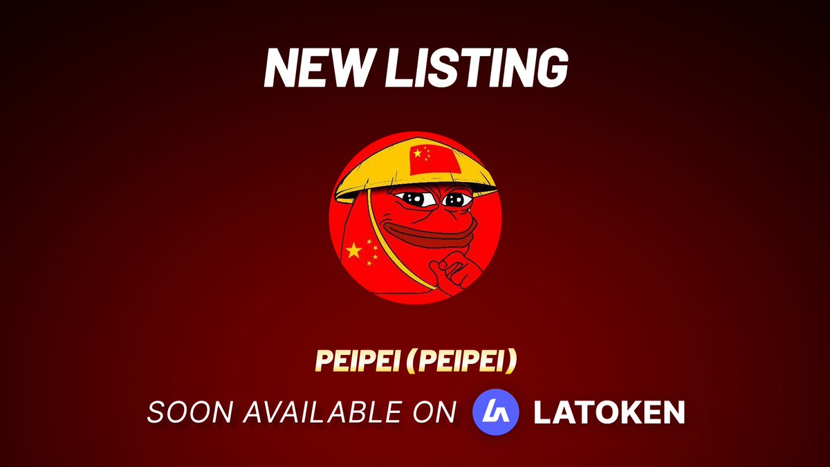Latoken_cex's tweet photo. 🏆 PEIPEI (PEIPEI) will be listed on Latoken!

PEIPEI Token combines the iconic Pepe meme with the enchanting essence of Chinese culture, offering a refreshing and captivating digital experience. This unique token not only serves as a digital asset but also fosters a vibrant community that embraces humor and cultural tradition while looking towards the future.

🔹 Website: https://t.co/RHLRhC1hFc
🔹 Twitter: https://t.co/VuGRUQ6dFu
🔹 Telegram: https://t.co/awzbkuzkVM