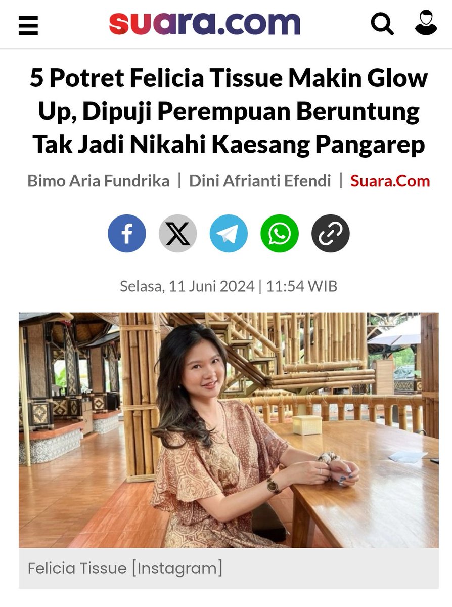 Fel, dulu saya ikut nangis loh pas kamu dighosting bocah kurang ajar.
Sekarang, saya setuju banget sama pendapat netizen:

Kamu perempuan beruntung,
bisa lepas dari Buto Cakil.