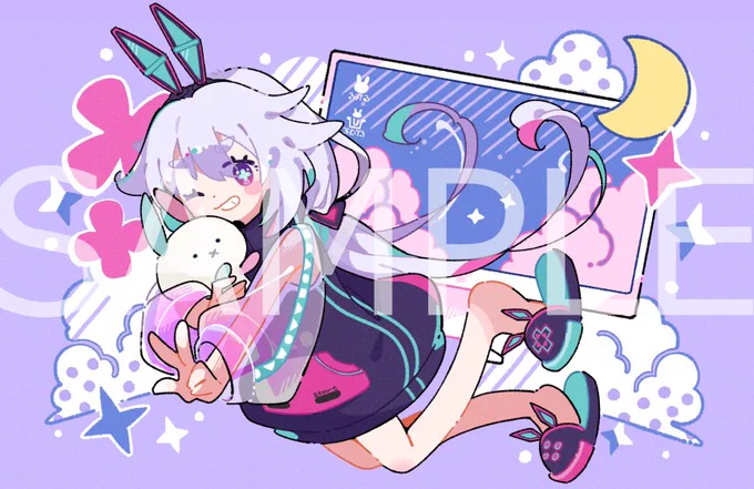【お仕事】町山マチカさん()のグッズや壁紙用のイラストを描かせていただきました! 