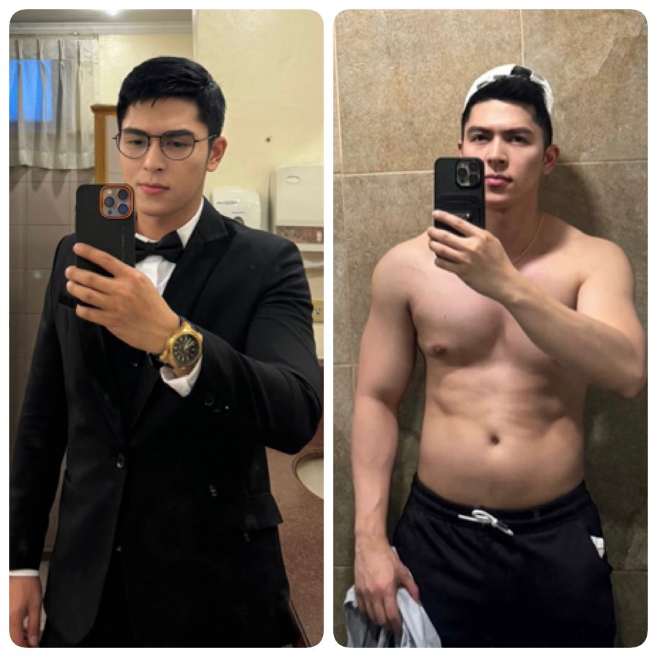 themarkwei's tweet image. The 2 Sides of me 😝 💪🏻