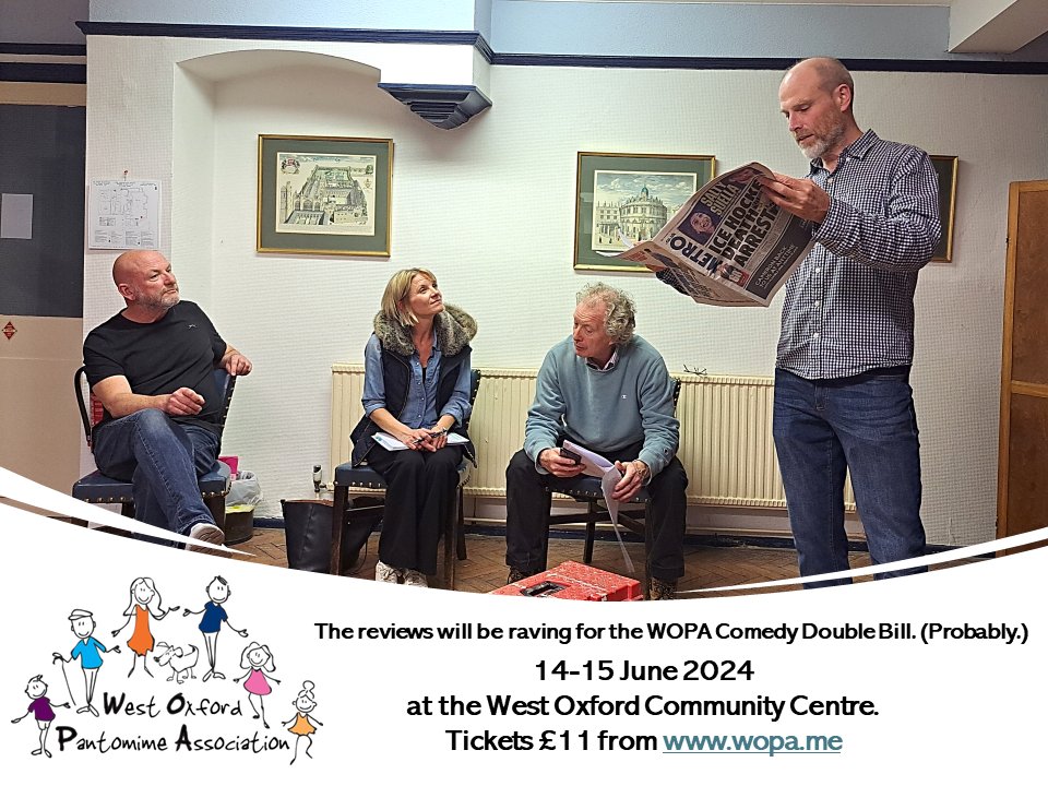 allycookgy's tweet photo. I mean. Just imagine how devastated you'd be to miss this when it's all your friends and neighbours can talk about for months after. https://t.co/gdd7NfTQcc #amdram #comedy #oxford https://t.co/Ubw08mcvyr