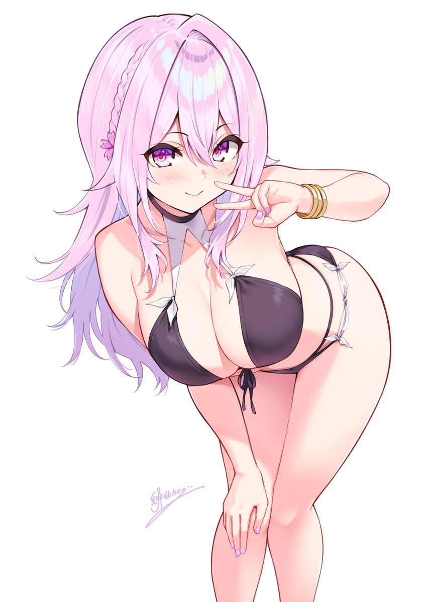 「水着桜さん 」|緋仙カエデのイラスト
