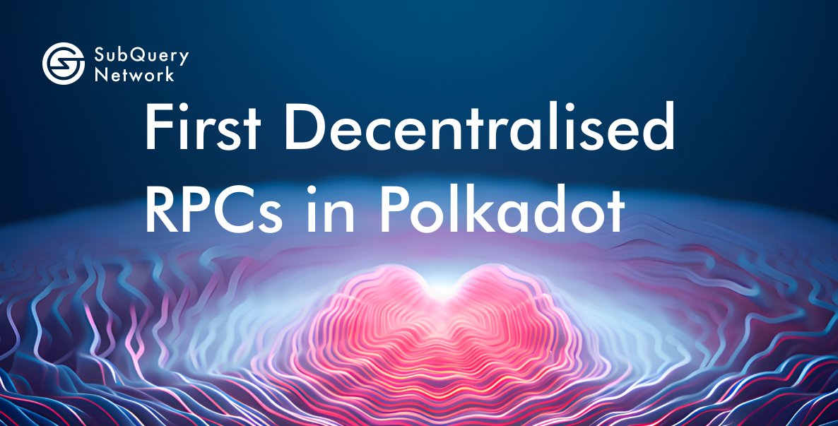 SubQueryNetwork's tweet image. Big news! 🎉 

The SubQuery Network is proud to power the first decentralised RPCs for Substrate-based network, now live for both Polkadot and Kusama. 🌐

@Polkadot developers can now build with our decentralised infrastructure.

Read more here ⤵️ 
bit.ly/4bU2Z5K