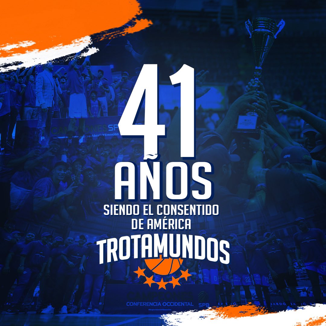 trotamundosbbc1's tweet photo. 𝟒𝟏 años 𝑯𝑰𝑺𝑻𝑶𝑹𝑰𝑨 𝑨𝒁𝑼𝑳 🔵

🤝 Un 11 de junio de 1983 nace nuestro Trotamundos de Carabobo 📜🏀

🥹 Desde ese día, sumamos 11 títulos nacionales y 3 campeonatos sudamericanos. ¿Saben qué? ¡Esto sigue y vamos por mucho más! 🔥🏀

#SubeteAlExpreso https://t.co/FP2I0w4VDr