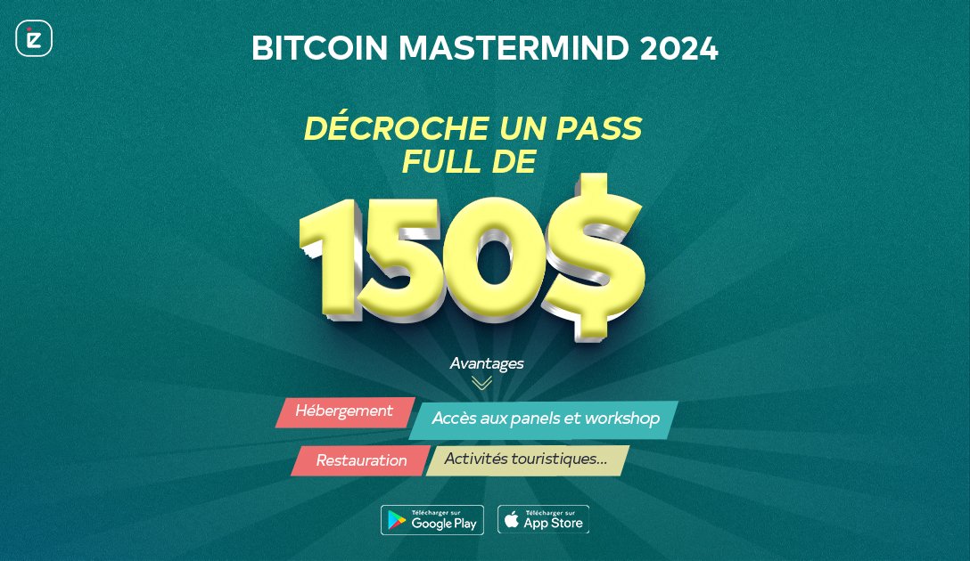 IZIchange's tweet image. 🎁 Un PASS FULL d’une valeur de 150$ pour Bitcoin Mastermind 2024 ! Ça te tente ? 😌
 
📌Suis @IZIchange et @btcmastermind_

📌Retwitte ce post et Tag 3  amis

📌Soumets ce formulaire 👉  bit.ly/3RmnHD6

#Izichangegiveaway #BitcoinMastermind2024