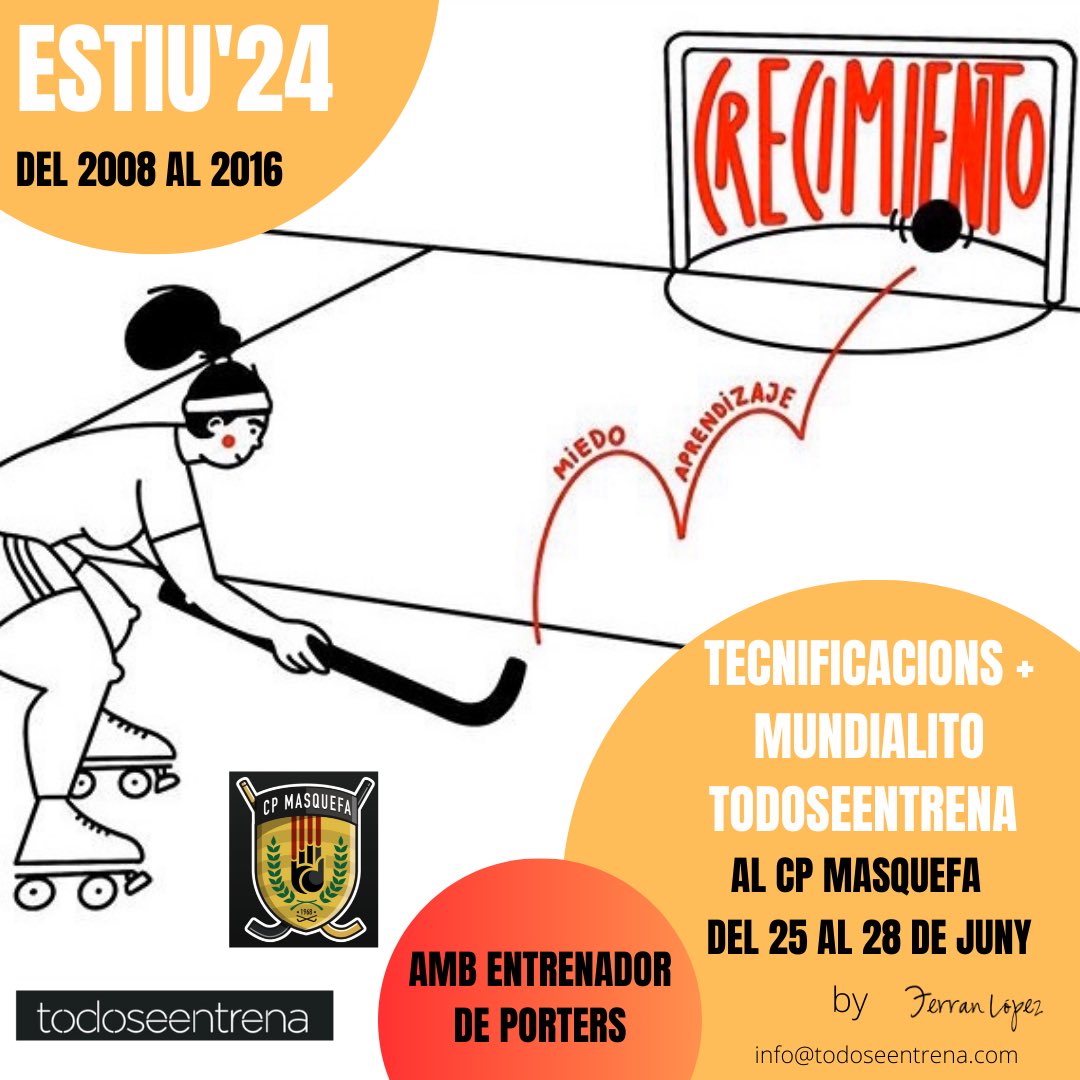 ferran lópez (@ferranlop75) on Twitter photo ‼️‼️ÚLTIMA LLAMADAAA‼️
<a href="/CPMASQUEFA/">CLUB PATÍ MASQUEFA</a> <a href="/todoseentrena/">todo se entrena</a>
👉Apúntate en info@todoseentrena.com ‼️‼️ÚLTIMA LLAMADAAA‼️
<a href="/CPMASQUEFA/">CLUB PATÍ MASQUEFA</a> <a href="/todoseentrena/">todo se entrena</a>
👉Apúntate en info@todoseentrena.com