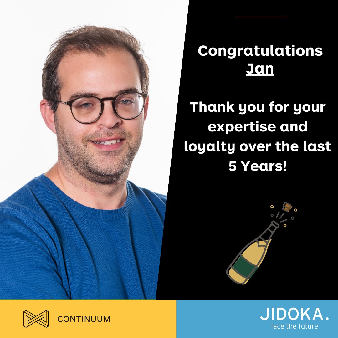 continuumbe's tweet image. 🎉 Celebrating 5 Incredible Years! 🎉

We&apos;re celebrating our amazing colleague Jan Schraepen! He has been with us for 5 years, his is in Java and AWS.
Thank you for your invaluable contributions and hard work. We&apos;re looking forward to many more years. Congratulations Jan! 🎉