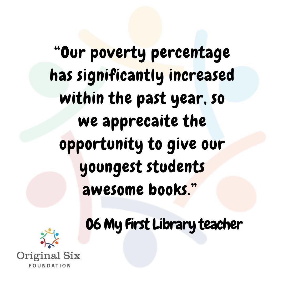 Original6Found's tweet photo. You make it possible for the O6 to ensure SC students in high-poverty communities have the resources they need to succeed in school. Consider supporting our #O6Afterschool & #MyFirstLibrary programs with a financial donation or by doating books here: https://t.co/pT6xuglu9R https://t.co/JSUpvuTs1d
