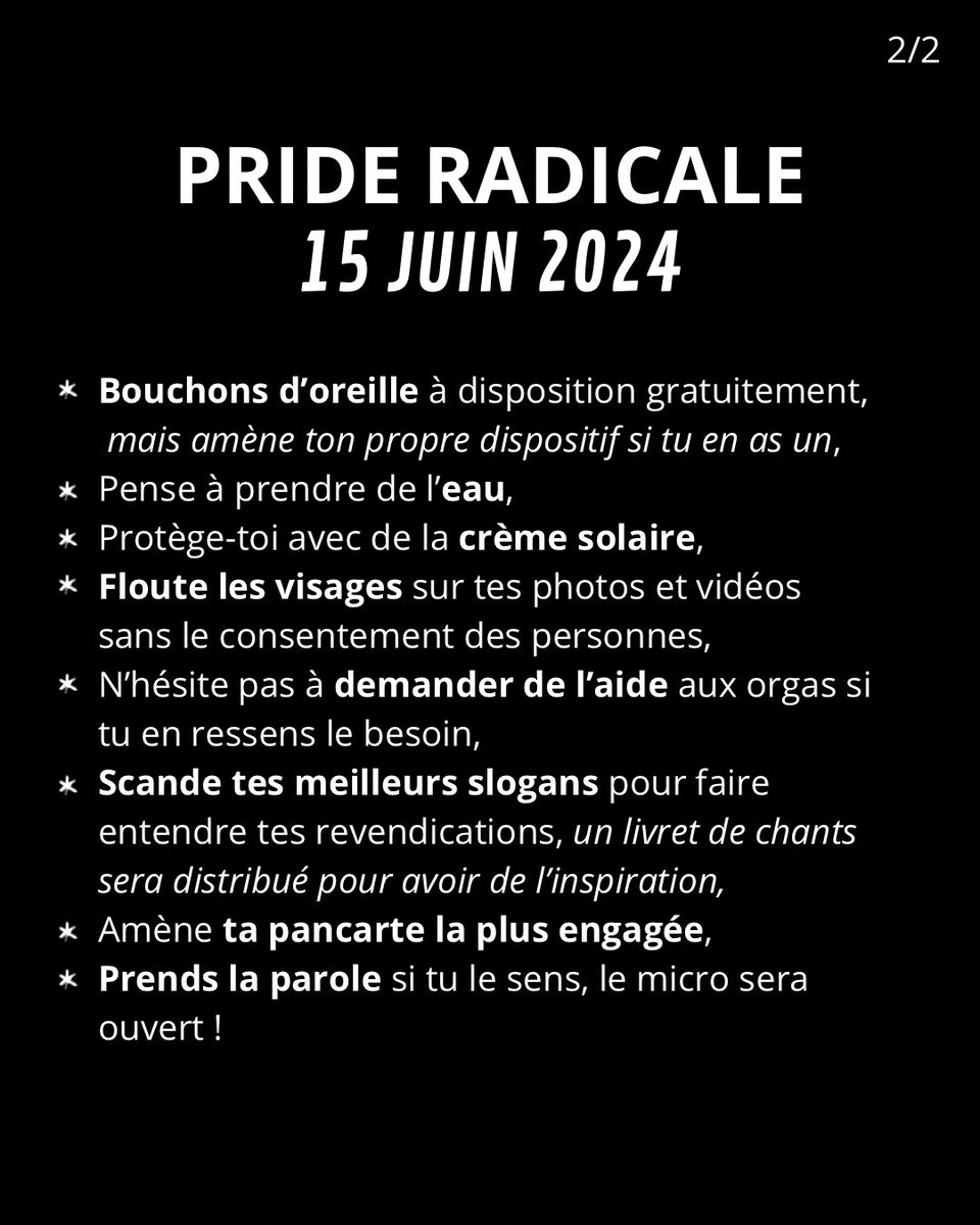 CTEFSquimper's tweet photo. — Repolitisons nos fiertés
* Pour l’autodétermination des individu·e·s et des peuples,
* Pour la reconnaissance et le respect des mineur·e·s lgbti+,
* Pour une pride décoloniale, populaire, anticapitaliste et antifasciste
!

— Faisons front à l’extrême-droite https://t.co/DQSujpqeO9