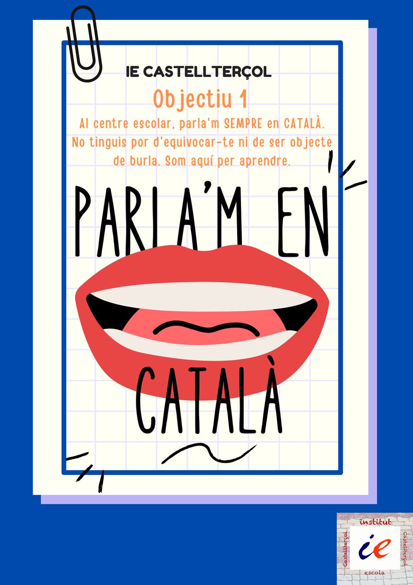 A l’IE Castellterçol, parlem en català! (ULAE) dlvr.it/T87Ftz