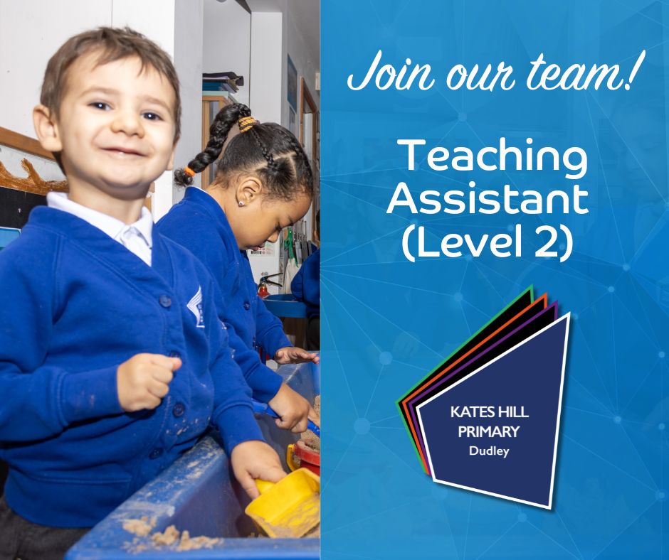 We're recruiting! 🩵💫 Dudley Academies Trust is looking to appoint a Teaching Assistant at Kates Hill Academy to enable access to learning and to assist a teacher in the management of pupils and the classroom. Discover more and apply via buff.ly/3VhxVpK