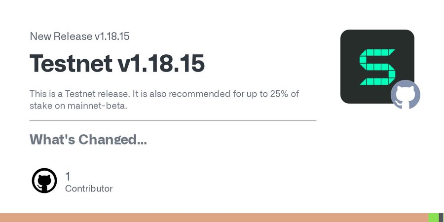 DaDai_Space's tweet photo. #Solana Gears Up for Major #v1.18.15 #Mainnet #Upgrade Amidst High #NetworkDemand and #MemeCoin #Frenzy
...This update is critical in addressing #congestion issues and ensuring the network can handle the surge in #activity effectively. The Solana #community is optimistic that this #upgrade could catalyze a rally in #SOL’s price towards $250...
https://t.co/AMUo9z09vg
