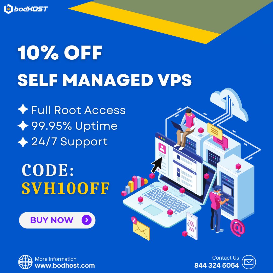 bodHOST's tweet photo. Don't miss out on our special SALE! Save 10% OFF on all #Unmanaged_VPS Plans at bodHOST with promo code SVH10OFF. Upgrade your hosting today for top-notch performance and savings! 💻
Know Deal: https://t.co/8DJm8SkdXR
#VPSHosting #unmanagedvps #bodHOST https://t.co/l03XLAGsE2