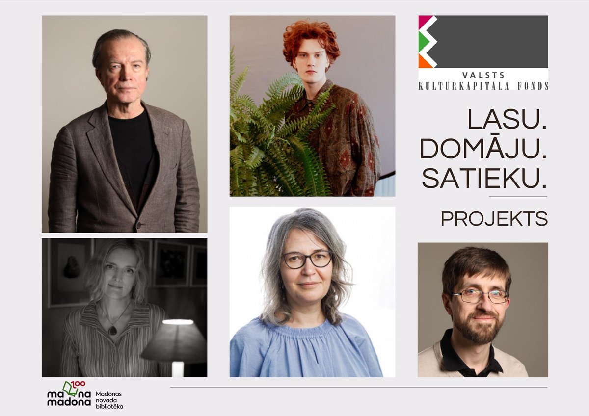 Madonas novada bibliotēka Valsts kultūrkapitāla fonda otrajā projektu konkursā iesniedza ideju projektam “Lasu. Domāju. Satieku”. Priecīgi ziņojam, ka projekts ir atbalstīts!

Jau pavisam drīz ziņosim par iespēju satikt autorus kādā no Madonas vai Varakļānu novada bibliotēkām.