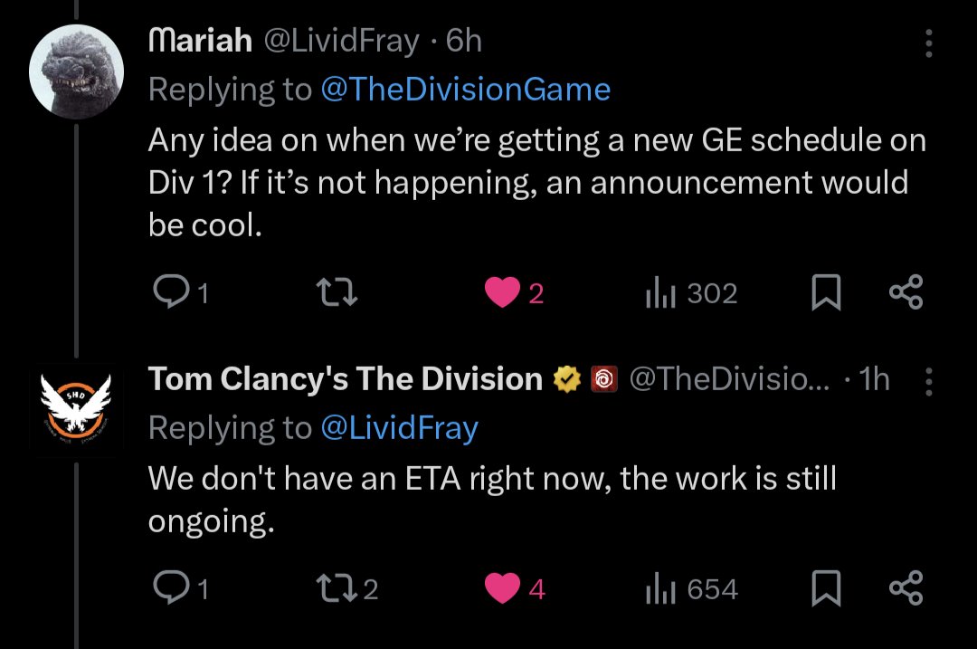 FamCloudGaming's tweet photo. Division 1 Agents

Looks like we are in the clear!

THANKS @rogue_gold, @LividFray &amp; @TheDivisionGame 

Hopefully Global Events will be back sooner rather than later

Classy sets are not easy to come by in the wild

😮‍💨

#SaveTheDivision

#TheDivision #Ubisoft https://t.co/jb1y0N4zCH
