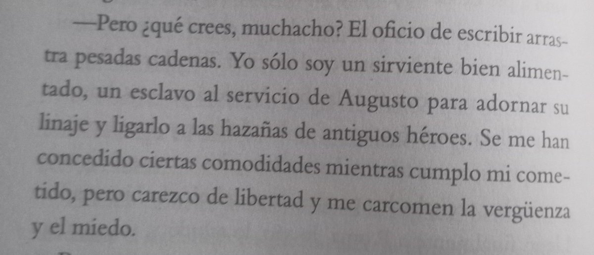 thegreko's tweet photo. Sentirse protagonista de un libro, parte 2.
#ElSilbidoDelArquero es un libro hermoso, que bonito recrear la historia de esa manera. Y en algún momento me sentí Publio, angustiado ante la idea de no tener ideas.
Gracias, @irenevalmore.
PD: Conocí antes #LaEneida que #LaIliada. https://t.co/bCWChPzlPQ