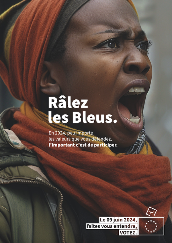 Benjam1G's tweet photo. Excellente campagne (hélas fictive) d'appel au vote en pleine période de JO et d'Euro de foot https://t.co/8LQkXN6q5H