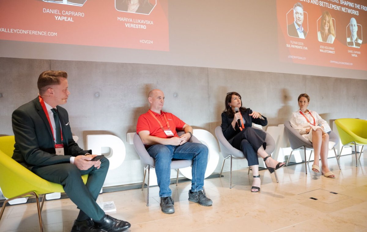 SulPayments (@sulpayments) on Twitter photo We attended the <a href="/thecryptovalley/">Crypto Valley</a>, where our CEO, Tilmar Goos, took part in a panel with big names from the industry. We made valuable connections and discussed the future of cryptocurrencies and blockchain.
#sulpayments #cryptovalley2024 #blockchains #networking #Innovation We attended the <a href="/thecryptovalley/">Crypto Valley</a>, where our CEO, Tilmar Goos, took part in a panel with big names from the industry. We made valuable connections and discussed the future of cryptocurrencies and blockchain.
#sulpayments #cryptovalley2024 #blockchains #networking #Innovation