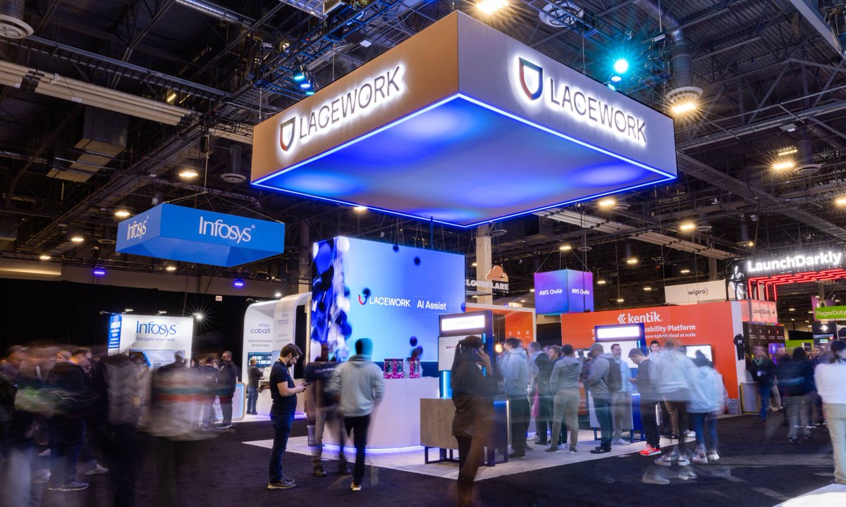Lacework's tweet photo. #AWSreInforce is finally here! 🙌 Find out where you can get an inside look at our innovative #cloudsecurity capabilities that are enhanced by generative AI, including Lacework AI Assist: https://t.co/pPM93cvsiQ #CloudSecure @awscloud https://t.co/LqXSuhzl8Z