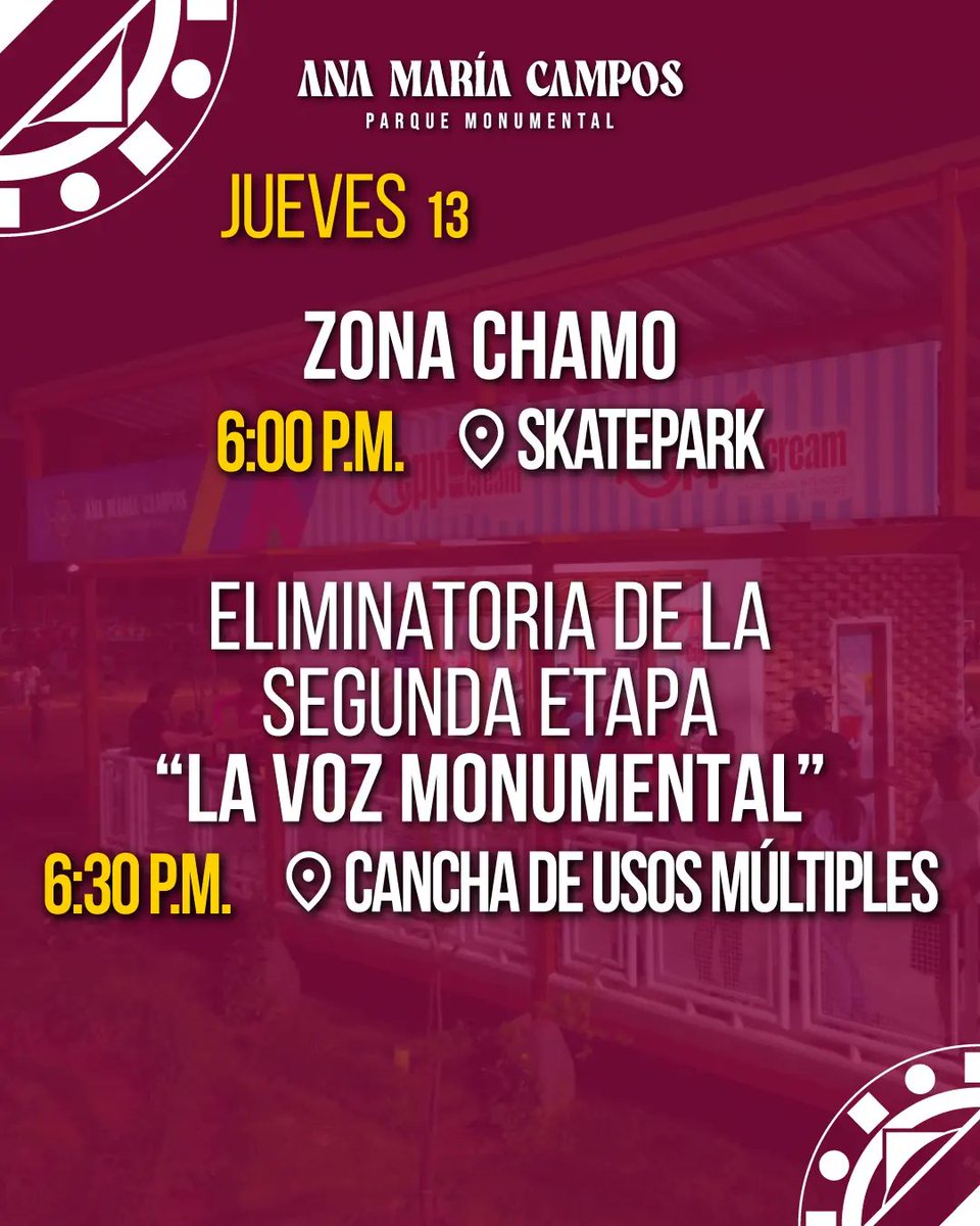 📝 Revisa nuestra agenda de esta semana en la que resaltan  la Final de la Voz Monumental 🎤 y la conmemoración del Día del Padre 👨‍👦‍👦

Te esperamos de martes a viernes, desde las 6 am hasta las 10 pm y sábado y domingo desde las 6 am hasta las 10:40 pm. 

#Maracaibo 
#Zulia