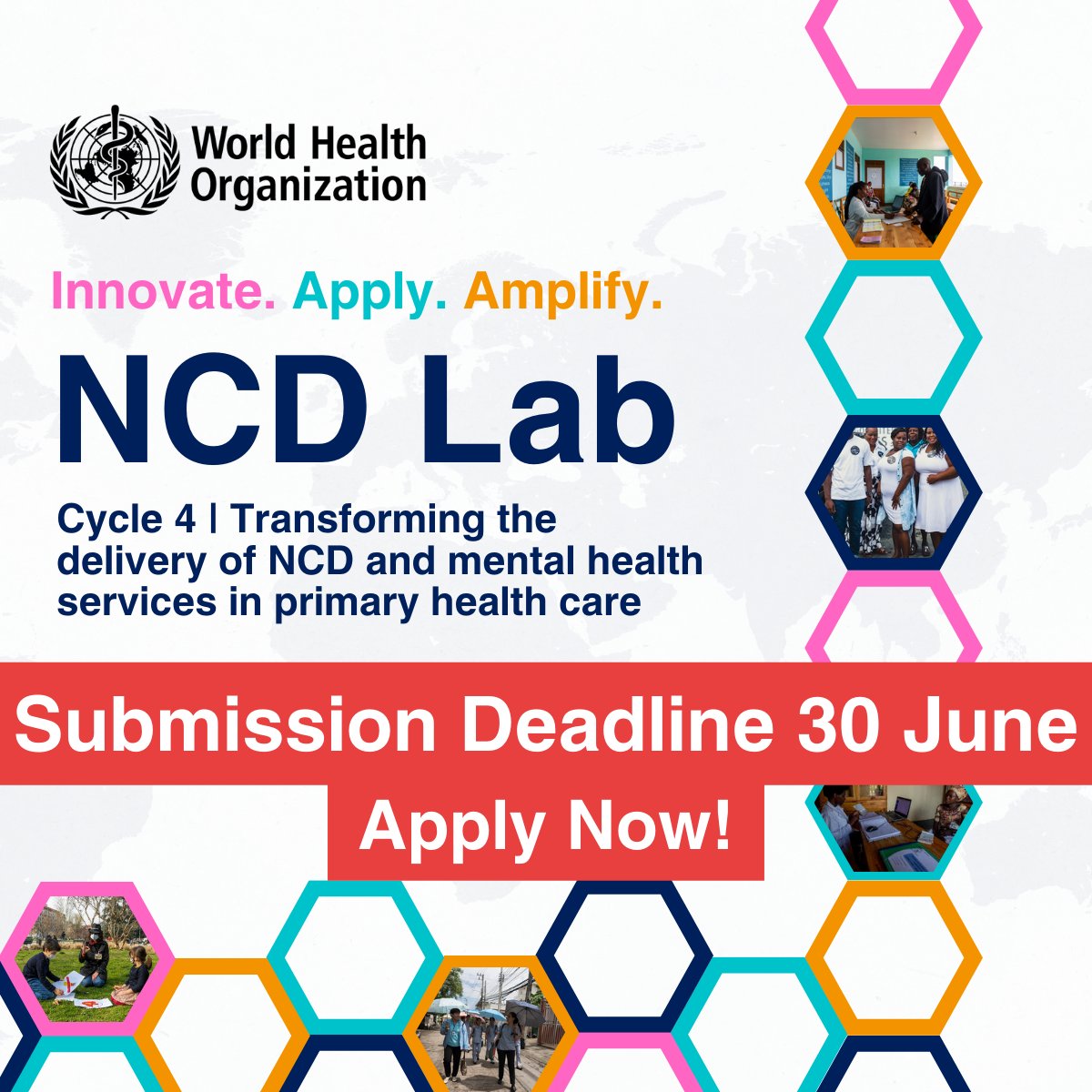 ⏰Deadline approaching fast for the 4th cycle of the <a href="/WHO/">World Health Organization (WHO)</a> NCD Lab on transforming the delivery of NCD and mental health services in primary health care! Submit your #innovation project by📅30 June 2024!
👉knowledge-action-portal.com/en/action/ncdl…