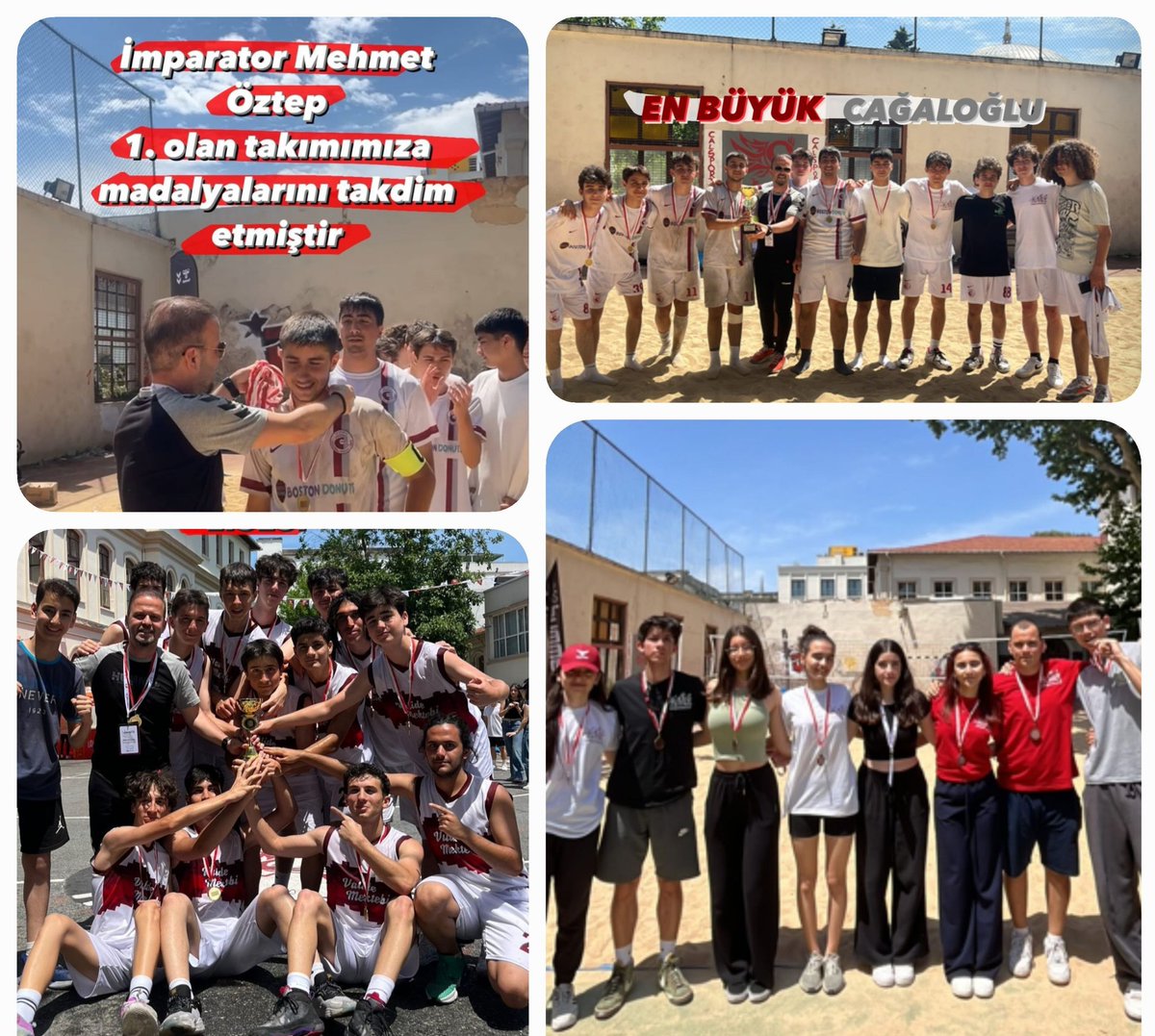 CAGALOGLUOAB's tweet photo. ⚽ CALSPORTFEST büyük bir katılımla, birbirinden eğlenceli etkinlikleri ve heyecanlı spor maçlarıyla çok güzel geçti.
Turnuvada başarılı olan takımlarımızı tebrik ediyor, organizasyonda emeği geçen öğretmen ve öğrencilerimize teşekkür ediyoruz. 
ALLES FÜR CAL❗ https://t.co/1PKnBwHesU