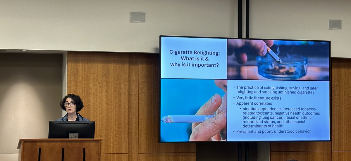 Rutgers Institute for Nicotine & Tobacco Studies (@ru_ints) on Twitter photo Last Friday <a href="/RU_INTS/">Rutgers Institute for Nicotine & Tobacco Studies</a> Program Coordinator Michelle Kennedy presented "Cigarette Relighting: A Prevalent Yet Poorly Understood Cancer Disparity" at the 2024 Annual Cancer Health Equity Research Symposium hosted by the Cancer Health Equity Center of Excellence <a href="/RutgersCancer/">Rutgers Cancer Institute</a> <a href="/RU_TDP/">Rutgers Tobacco Dependence Program</a> Last Friday <a href="/RU_INTS/">Rutgers Institute for Nicotine & Tobacco Studies</a> Program Coordinator Michelle Kennedy presented "Cigarette Relighting: A Prevalent Yet Poorly Understood Cancer Disparity" at the 2024 Annual Cancer Health Equity Research Symposium hosted by the Cancer Health Equity Center of Excellence <a href="/RutgersCancer/">Rutgers Cancer Institute</a> <a href="/RU_TDP/">Rutgers Tobacco Dependence Program</a>