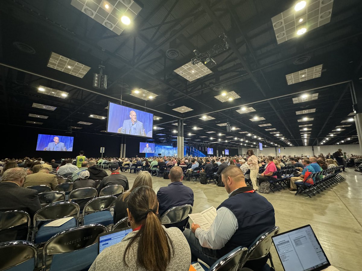 In the room at the Indiana Convention Center listening to the <a href="/NAMB_SBC/">NAMB</a> report and ready to experience the <a href="/IMB_SBC/">IMB</a> commissioning ceremony. This is why we cooperate! #sbc24